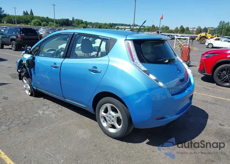 2012 Nissan Leaf Sl z USA, uszkodzony, nr VIN JN1AZ0CPXCT020913